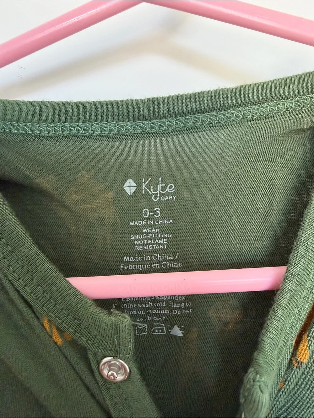 Kyte Baby Green Madagascar Romper